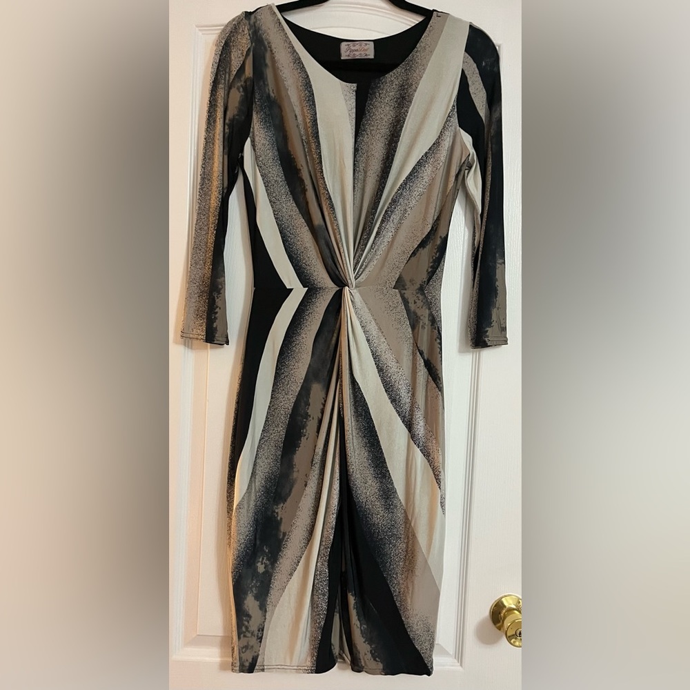 Vintage Twist Front Dress